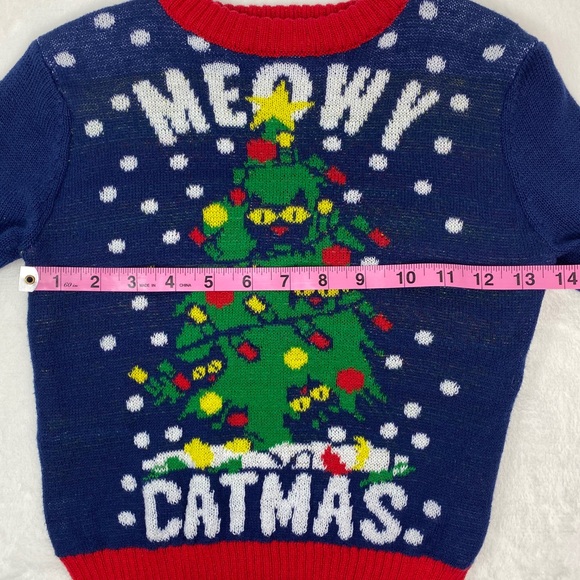 Meowy Catmas Cute Christmas sweater - Picture 4 of 6